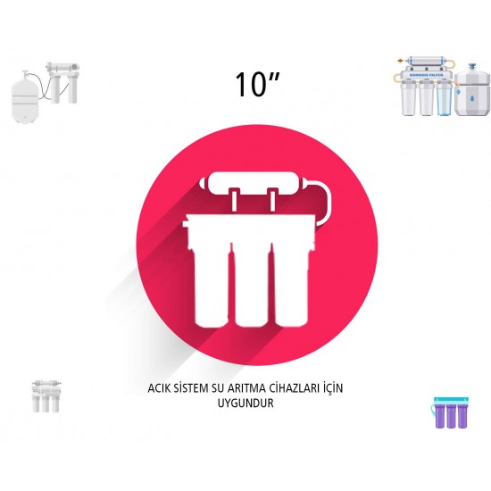IONO  5 li Standart Membranlı Açık Kasa Su Arıtma Filtre Seti