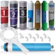 IONO  8 Aşamalı Standart Membranlı Detox-Alkali ve Mineral Filtreli Açık Kasa Su Arıtma Filtre Seti